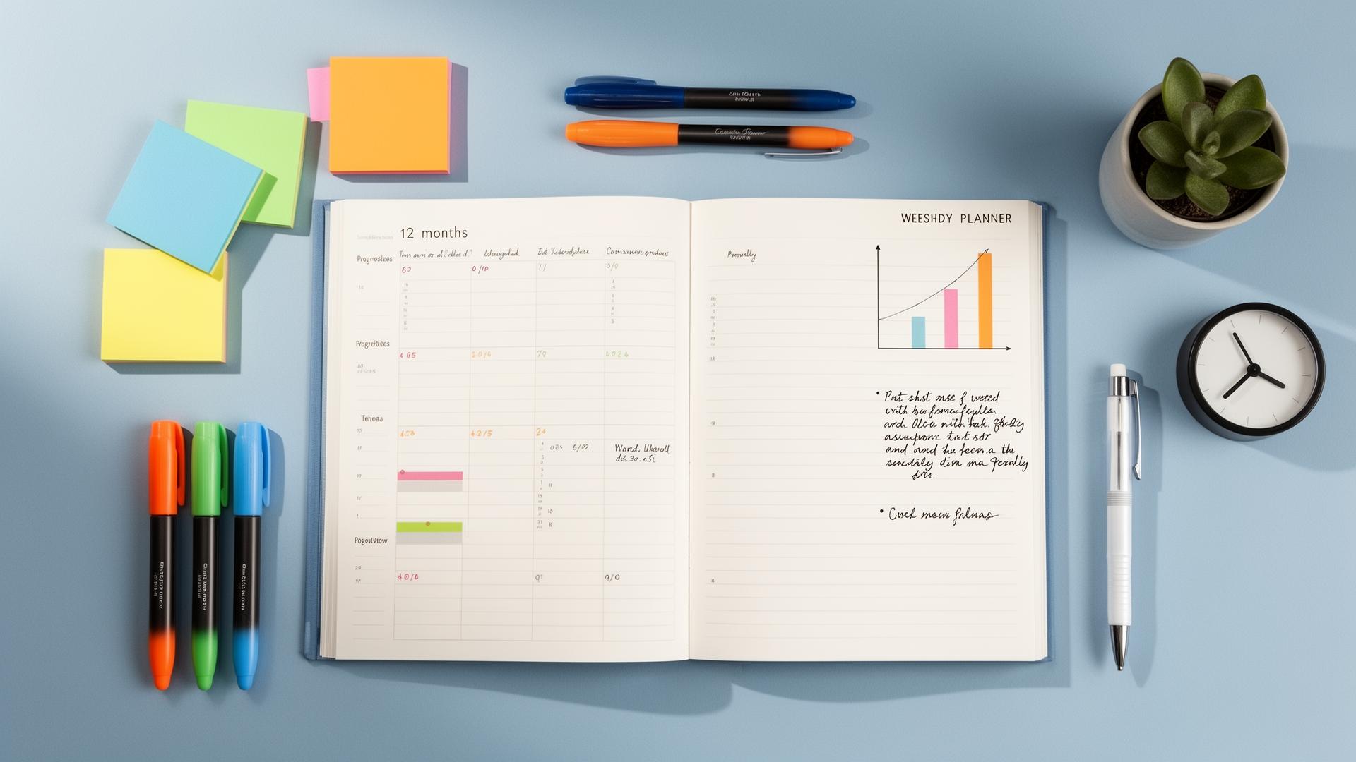 A 12-month APSC CCE study planner with weekly goals